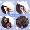 thumbnail image 4 of Tubos De Rizadores De Pelo Plás Autoagarre Hair Rulo 49 pzs, Azul, 4 of 5