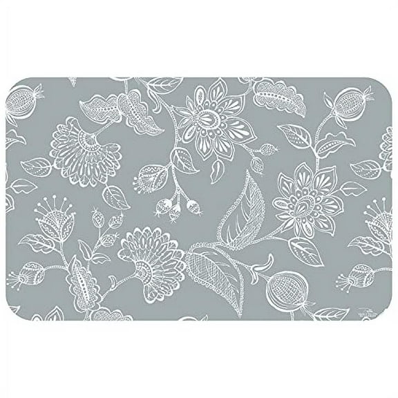 CounterArt "Jacobean", Silhouette Easy Care Flexible Plastic Tabletop Placemat 4 Pack