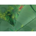 thumbnail image 4 of Ambesonne Green Leaf Quilted Bedspread Set 3 Pcs, Hawaiian Rainforest, Queen Size, Apple Green and Jade Green, 4 of 5
