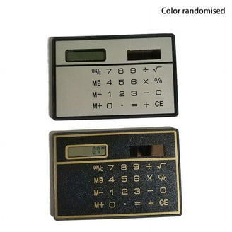 Digits Ultra Mini Slim Credit Card Size Solar Power Calculator