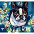 thumbnail image 2 of CafePress - Boston Terrier Shredder Misch Throw Blanket - Soft Fleece Throw Blanket, 50"x60" for All Ages, 2 of 2