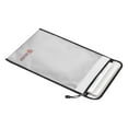 thumbnail image 1 of Fireproof Document Bag Silicone Coated Fire Resistant Money File Folder Holder Organizer Storage for Office Home Bank Cards Passport Valuables Jewlry Cash, 1 of 6