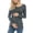 Gray black, variant on Female Long Sleeve Maternity Nursing Top Breastfeeding Shirts