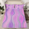 thumbnail image 2 of Castle Fairy Geometric Lines Queen Sheet Sets for Teens,Abstract Gradient Bed Set, 2 of 7
