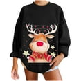 thumbnail image 1 of Heliisoer Mode Noël Chandails Décontractés à Manches Longues Imprimés pour Femmes Hauts, 1 of 7