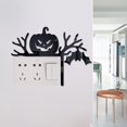 thumbnail image 4 of Decoraciones para puertas de Halloween, 1 pieza de madera con forma de calabaza, fantasma, bruja, letrero para esquinas de puertas de Halloween, adorno para el hogar, la oficina, festival, decoración, 4 of 7