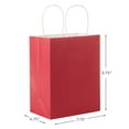 thumbnail image 3 of Hallmark 5-Pack Assorted Medium Gift Bag Bundle (Solid Red, Blue and Pink), 3 of 6