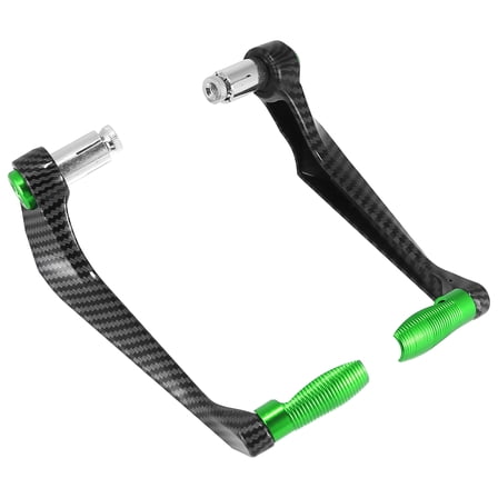 Pair Universal 7/8" Motorcycle Brake Clutch Lever Guard Motorbike Protector 22mm Green