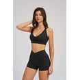 thumbnail image 2 of PISONIC Workout Sets for Women 2 Piece Yoga Sports Bra High Waist Booty Lifting Shorts Gym Yoga Outfit, 2 of 7