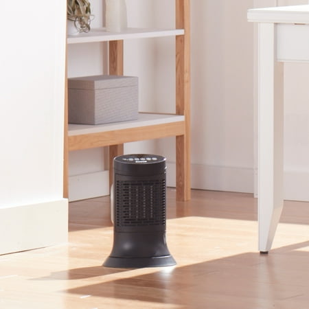 Honeywell - Ceramic Compact Tower Heater - Slate Gray