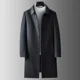 thumbnail image 1 of Abrigo de lana con solapa para hombre, otoño e invierno, nuevo abrigo informal de negocios, largo y cálido, cortavientos para hombre, 1 of 4