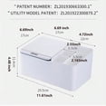 thumbnail image 3 of Caja de Almacenamiento de Escritorio Eléctrica de Inducción Inteligente, Ideal para el Cuidado de la Piel, para Pañuelos, para Refrigerios de Oficina., 3 of 6
