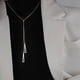 thumbnail image 5 of Collar de plata 925 Qarigey gargantilla geométrica ajustable, 5 of 6