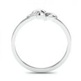 thumbnail image 3 of Solid Silver Heart Shaped Ring Moissanite Ring Passionate Love Ring, Gift Ring for Beloved, 3 of 4