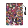 thumbnail image 2 of HELLHERO 1pcs Book Sleeve Protector Pouch with Decorative Design Retro Book Organzier Holder with Pocket for Reader Reusable, 2 of 8