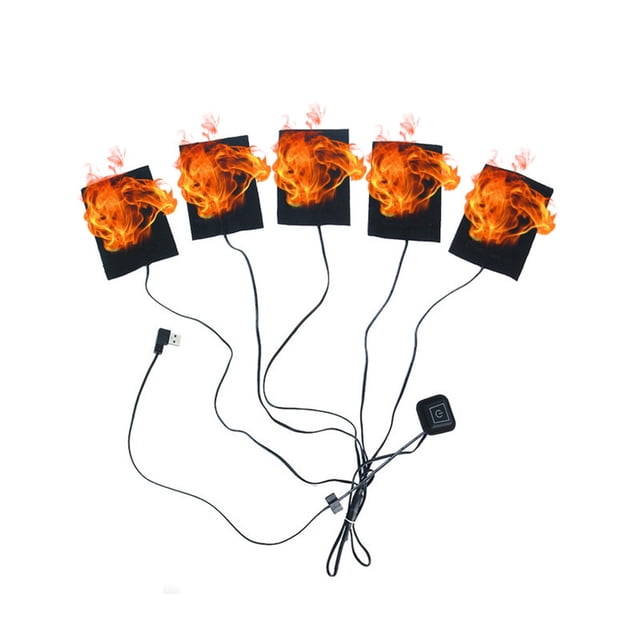 Xihbxyly Ofertas Flash de hoy Ofertas Prime Liquidación Chaleco térmico y calefacción USB 5/8 pulgadas y junta calefactable para motocicleta, cálido para invierno, 3 velocidades