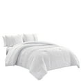 thumbnail image 2 of Chezmoi Collection Athena King Bed in a Bag 7-Pieces Floral Chenille Embroidered Pom Pom Stripe Comforter Set with Sheets All Season Bedding Set, King, White, 2 of 11