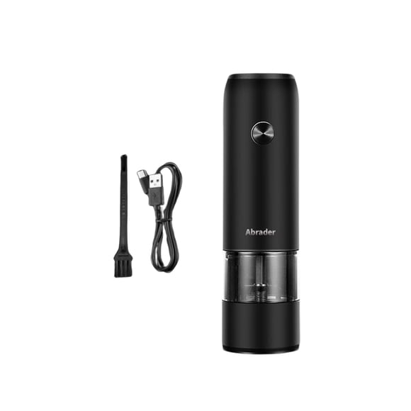 Molinillo de pimienta eléctrico Matsuzay de acero inoxidable USB 6 velocidades negro