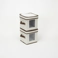 thumbnail image 6 of Household Essentials Saucer Storage Box, Holds 12 Saucers with Felt Protectors, Windowed Panel, 2 Riveted Handles, Foldable and Stackable Box, 6 of 8