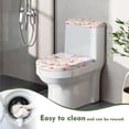thumbnail image 4 of HELLHERO Toilet Lid Covers Set of 2 Pack Floral Butterfly Print Soft Toilet Lid Cover Easy to Clean Hotel, 4 of 8