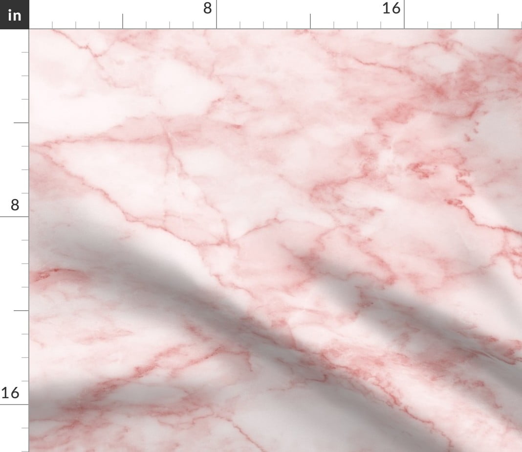 Denim Fabric by the Yard Marble Pink Texture Blush Light Stone Girl