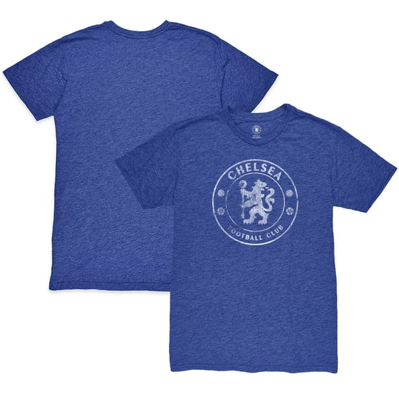 Men's 1863FC Heather Blue Chelsea Mono Badge Vintage Tri-Blend T-Shirt