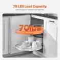 thumbnail image 4 of KFFKFF Swing Right Blind Corner Cabinet, Pull Out Organizer for 36 inch Width Blind Cabinet, 2 Tier Height Adjustable Swing Tray, Soft Close Kitchen Cloud Blind Organizer, Right Open, 4 of 9