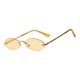 thumbnail image 5 of newfavorsdecor estilo retro unisex moda sin montura ovalado sin marco lente de color Amarillo claro Yuyangstore Gafas de sol ovales pequeñas unisex, 5 of 5