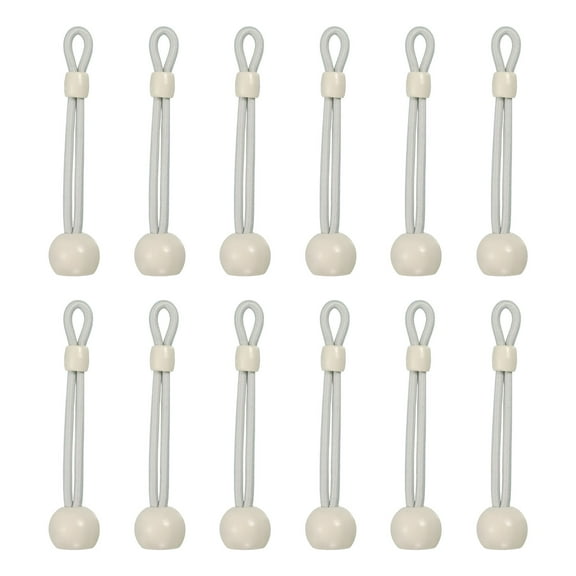 12Pcs 4" Bungee Tie Down, Sun Shade Tie Down Straps Replacement Parts, Beige