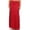 Red, variant on Women's Plus Size High Waist Foldable Elastic Band Relaxed Fit Solid Maxi Skirt