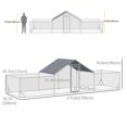 thumbnail image 3 of PawHut Large Chicken Run Outdoor for 12-14 Chickens, Walk In Chicken Coop, 3 of 10