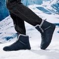 thumbnail image 6 of Mens Womens Snow Boots Winter Barefoot Shoes Warm Fur Lined Short Ankle Booties Outdoor Anti-Slip Wide Toe Box Walking Winter Shoes, 6 of 8