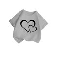thumbnail image 3 of WEAIXIMIUNG T-Shirt de Sport pour Filles, Mignon Graphique, Col Rond, Manches Courtes, Été, Décontracté, 150, 3 of 5