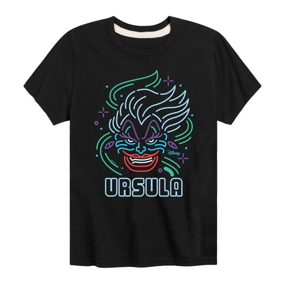 Disney Villains - Neon Ursula - Toddler & Youth Short Sleeve Graphic T-Shirt