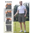 thumbnail image 4 of SPECIAL MAGIC Men's Golf Hybrid Dress Shorts Casual Summer Stretch Flat Front Lightweight Hiking Shorts Quick Dry with Pockets, 4 of 6