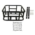 thumbnail image 1 of Bike Rear Basket Rear Cargo Rack Bike Pannier with Cargo Net Rear Basket Pets Carrier for Adult Bike Outdoor No Waterproof Cover, 1 of 10