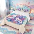 thumbnail image 2 of Manfei Cute Kawaii Axolotl King Size Comforter Sets,Aquatic Amphibian Print Comforters King Size,Reversible,3-Piece,1 Comforter and 2 Pillowcases, 2 of 7