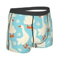 thumbnail image 3 of Kll White Geese And Flower Men'S Cotton Boxer Briefs Underwear-Xx-Large, 3 of 9