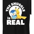 thumbnail image 3 of Pokémon - The Snuggle Is Real Pikachu and Piplup  - Women's Short Sleeve Graphic T-Shirt, 3 of 5