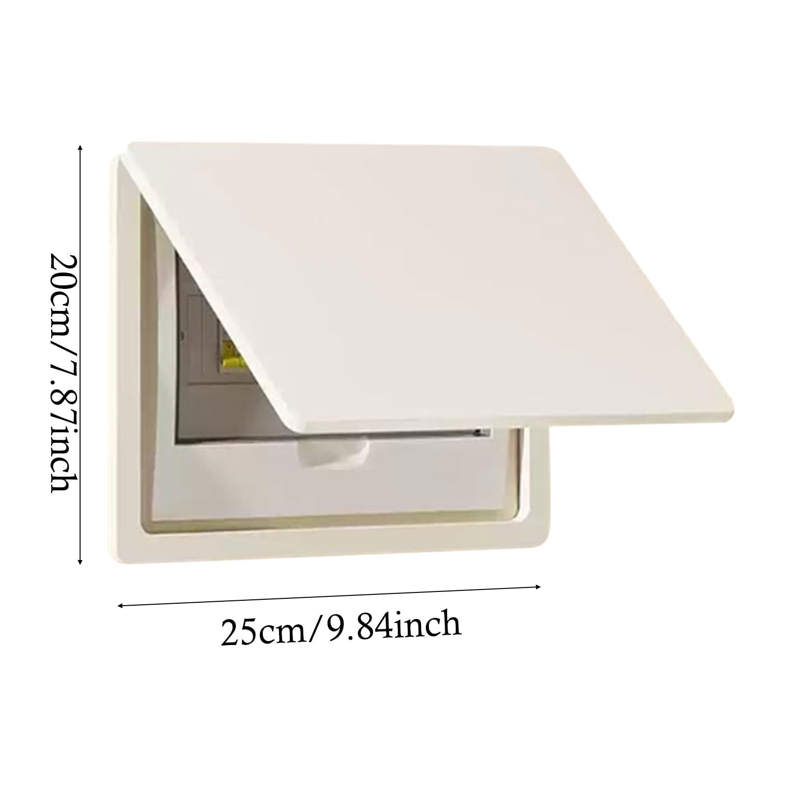 Fuse Box Cover Breaker Box Cover Decorative, Plastic Cover Power Distribution Protection Box for Circuit Breaker Indoor on The Wall,Easy Open Close Wall Outlet Cover (10x8in)