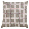 thumbnail image 1 of Fennco Styles Chic Frayed Windowpane 100% Cotton Decorative Throw Pillow Cover & Insert 16 x 16 Inch, 1 of 4
