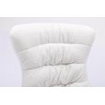 thumbnail image 6 of Rocking Chair, Teddy Fabric Glider Rocker Chair with High Backrest, Modern Rocking Accent Side Chairs with Armrests for Nursery Bedroom Living Room, Lvory, 6 of 7