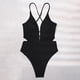 thumbnail image 3 of Traje de Baño Cómodo de Camisola de las Mujeres, Traje de Baño Sexy de Color Sólido de Moda para la Playa Y la Piscina, 3 of 3