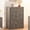 Grey, variant on LEYAOYAO 6 Drawer Vertical Fluted Bedroom Dresser, Modern Chest with Chest of Drawers, Wood Closet Storage Organizer, Walnut