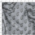 thumbnail image 4 of Soimoi Minky Gray Fabric By the Yard - 56 Inch Wide - Paisley Leaf Pattern Fabric - Botanical and Elegant Designs for Various Uses Printed Fabric, 4 of 6