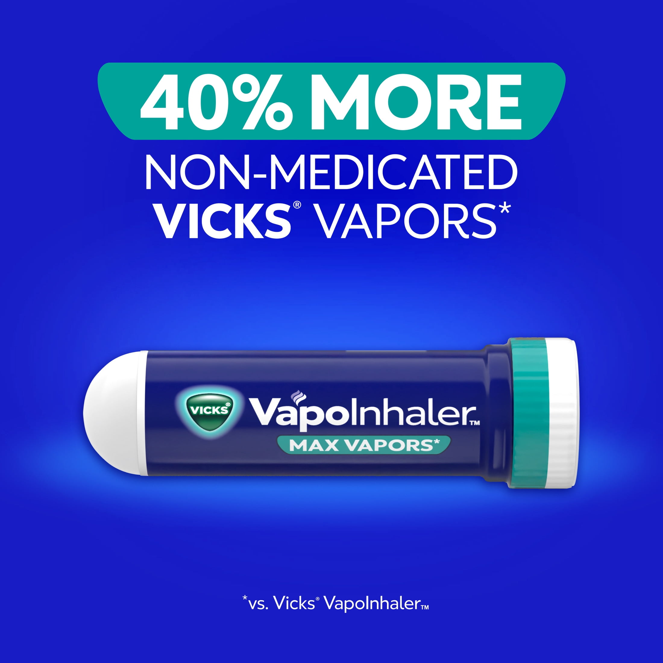 Vicks VapoInhaler MAX Soothing Non-Medicated Vapor Inhaler Menthol Scent, 1 Count