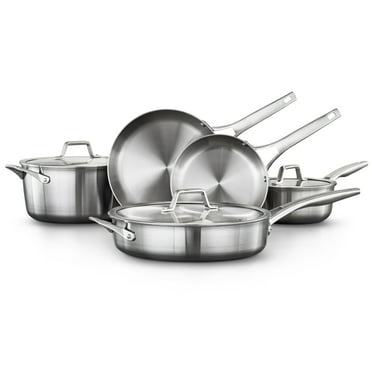 Calphalon Premier 8 Piece Oven Safe Stainless Steel Cookware Set w/Lids