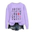 thumbnail image 3 of SIYUDAN Women Sweatshirt for Womens Long Sleeve Sweatshirt Women Pullover Purple Pullover Adult Sweatshirts Fall/Winter Clothes for Women Comfy Clothes, 3 of 3