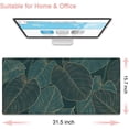 thumbnail image 2 of Large Extended Gaming Mouse Pad (31.5x15.7 inch, 3 mm Thick) with Non-Slip Rubber Base, XXL Mouse Keyboard Water-Resistant Desk Mat, for Gaming Office Home Computer Laptop, Tropical Leaves, 2 of 5