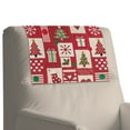 thumbnail image 7 of TSOVTHRID Christmas Tree Button Plaid Print Recliner Headrest Protector,Non Slip Waterproof Headrest Cover, PU Leather Recliner Head Rest Cover for Sofa Christmas Decor,17x27 in, 2 Pieces, 7 of 7